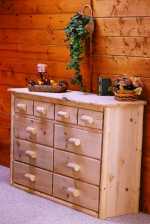 Lodge Series Pine 10-Drawer Dresser GL10D
