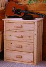 Lodge Series Pine 4-Drawer Chest GL4C