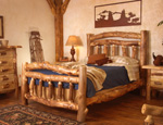 Aspen Homestead Log Bed