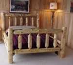 Mountain White Cedar Log Bed