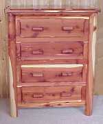 Cabin Red Cedar 4-Drawer Dresser 