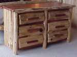 Mountain Red Cedar 6 Drawer Log Dresser