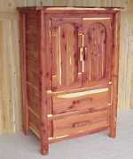 Cabin Series Red Cedar 2-Drawer Armoire 